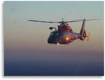H-65 at sunset